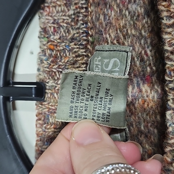 Women's Brown Crew Neck Sweater - Picture 6 of 8